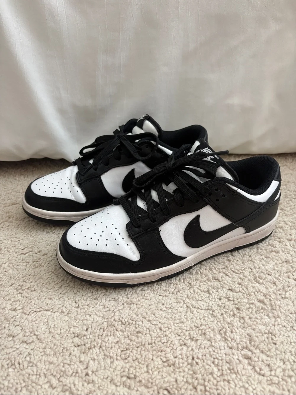 Nike Dunk Low “Panda” Sneakers | Women’s Size 8.5 | Gently Used - Picture 6 of 9